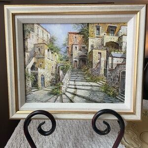 Italian Print of Famed Artist  Ferdinando Sapio (Naples 1955) Arcinazzo Romano